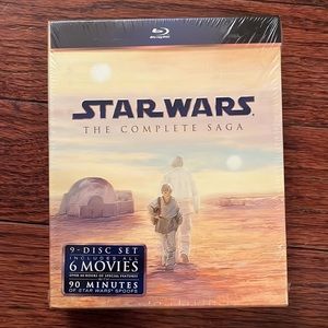New Star Wars The Complete Saga (Blu-ray, 6 Movies, 9 Disc Set) Episodes 1-6
